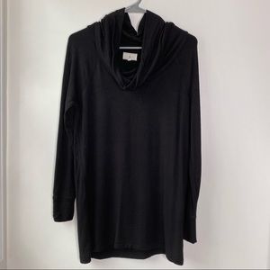Lou & Grey Cowl Neck Pullover Soft Stretchy Cozy Long Sleeve Tunic Top Sz Small